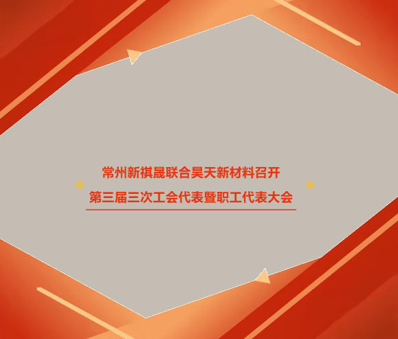 常州新祺晟聯(lián)合昊天新材料召開(kāi)第三屆三次工會(huì)代表暨職工代表大會(huì)